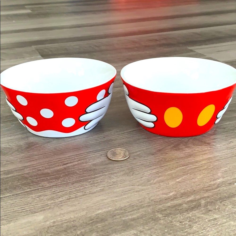 Tokyo Disney Resort Mickey & Minnie Ceramic Bowls